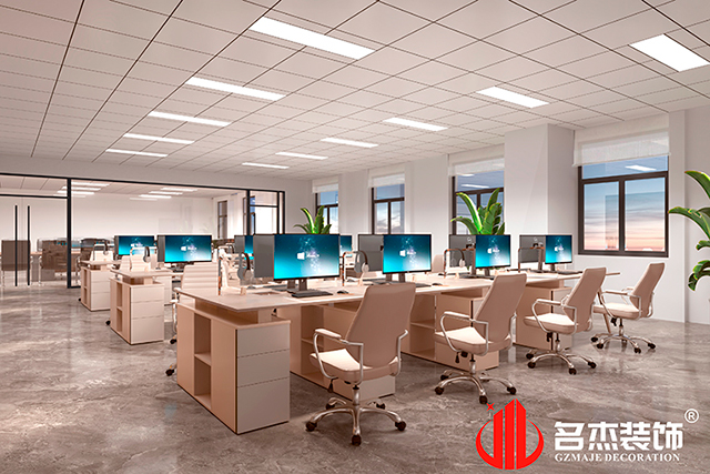 開(kāi)放辦公區(qū)設(shè)計(jì)效果