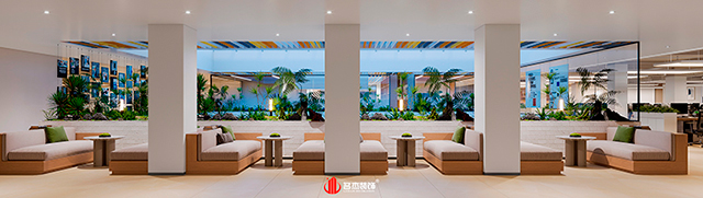 直播辦公區設計效果