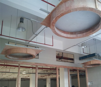 寶德集團辦公室裝修施工現場