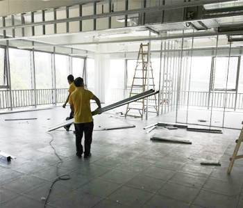 番禺800平方辦公室裝修項目開工啦！