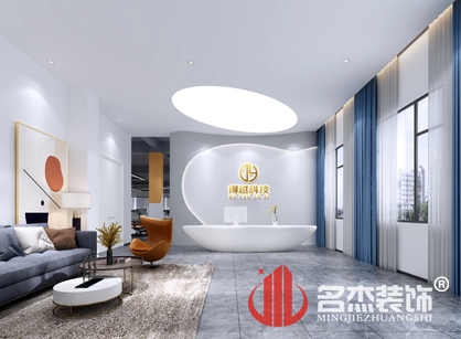 來自得越科技辦公室裝修項目的現場返圖