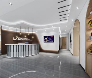 番禺哈莫妮琴行培訓裝修設計 番禺哈莫妮琴行培訓裝修設計